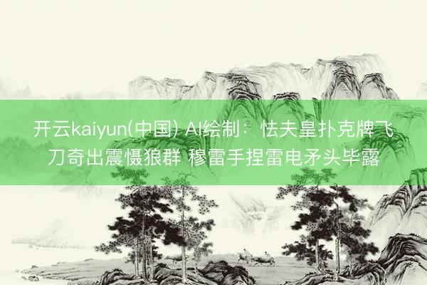 开云kaiyun(中国) AI绘制：怯夫皇扑克牌飞刀奇出震慑狼群 穆雷手捏雷电矛头毕露