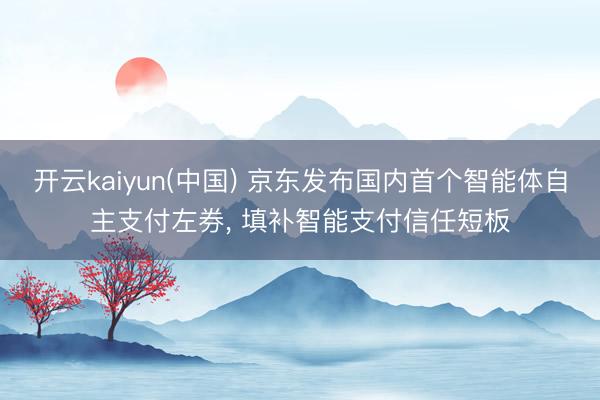开云kaiyun(中国) 京东发布国内首个智能体自主支付左券， 填补智能支付信任短板