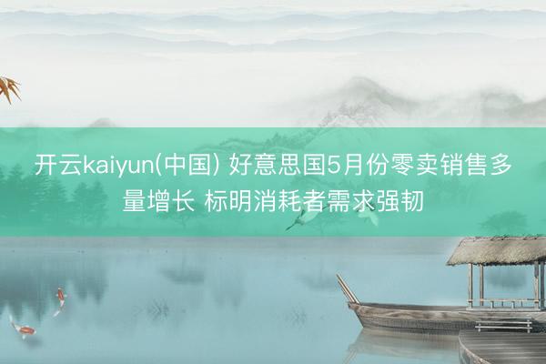 开云kaiyun(中国) 好意思国5月份零卖销售多量增长 标明消耗者需求强韧